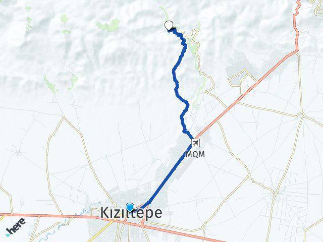 Mardin Kızıltepe Uluköy Kızıltepe Arası Kaç Km - Yol Haritası