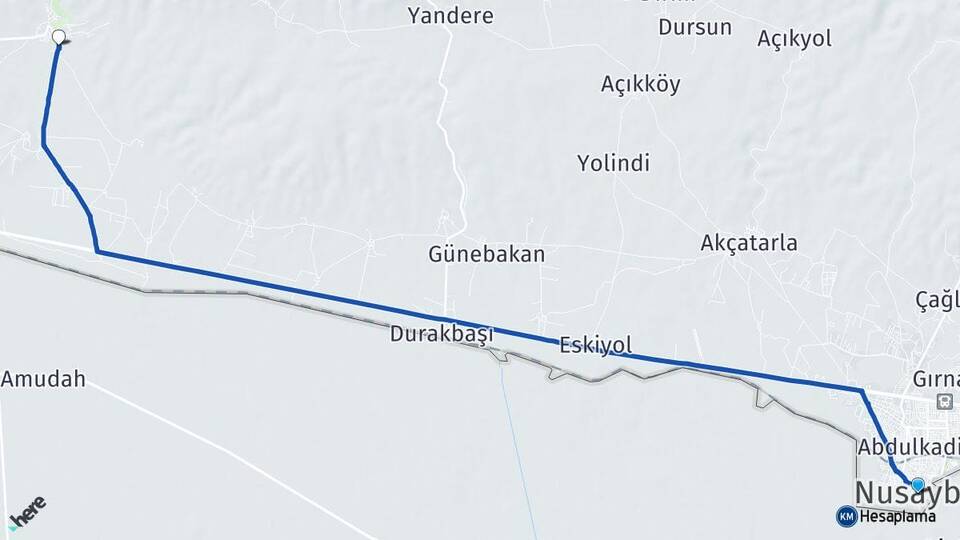 Mardin Nusaybin Dara Artuklu Arası Kaç Km - Yol Haritası