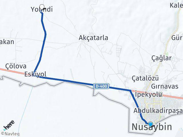 Mardin Nusaybin Yolindi Nusaybin Arası Kaç Km - Yol Haritası