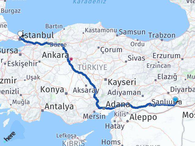 Mardin Sarıyer İstanbul Arası Kaç Km - Yol Haritası