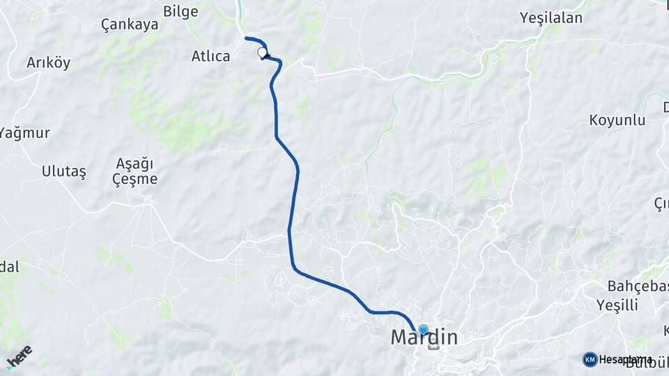 Mardin Sultanköy Artuklu Arası Kaç Km - Yol Haritası
