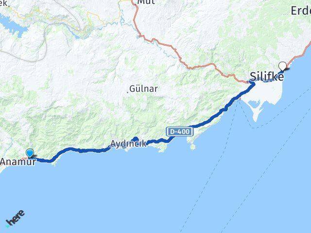 Mersin Bozyazı Atakent Silifke Arası Kaç Km - Yol Haritası