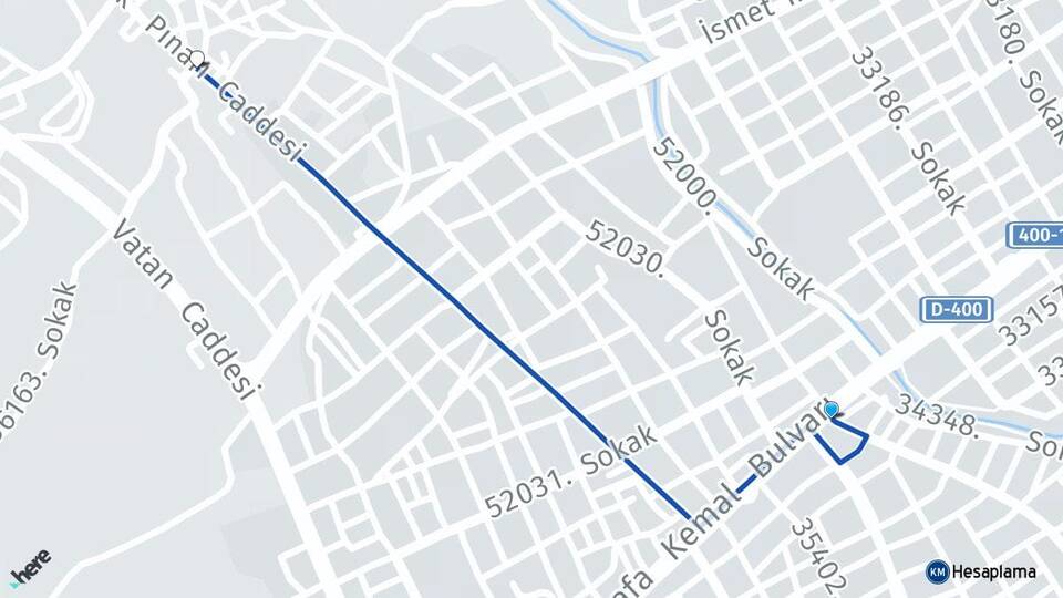Mersin Mezitli Kuyuluk Mezitli Arası Kaç Km - Yol Haritası