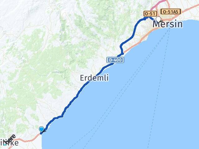 Mersin Silifke Atakent Yenişehir Arası Kaç Km - Yol Haritası