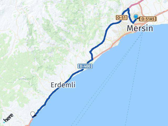 Mersin Toroslar Ayaş Erdemli Arası Kaç Km - Yol Haritası