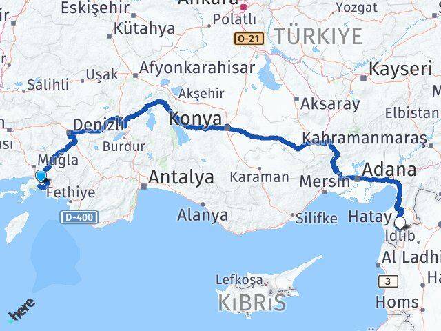 Muğla Altınözü Hatay Arası Kaç Saat? Yol Haritası, Yakıt, Rota ve Mesafe Hesaplama Muğla Altınözü Hatay Arası Kaç Km? Kaç Saat? Yol Haritası