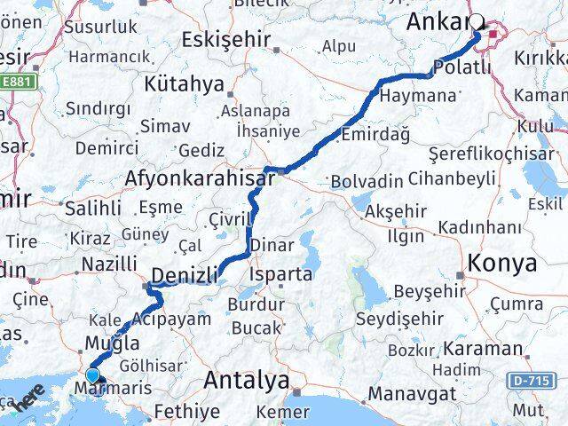 Muğla Etimesgut Ankara Arası Kaç Saat? Yol Haritası, Yakıt, Rota ve Mesafe Hesaplama Muğla Etimesgut Ankara Arası Kaç Km? Kaç Saat? Yol Haritası