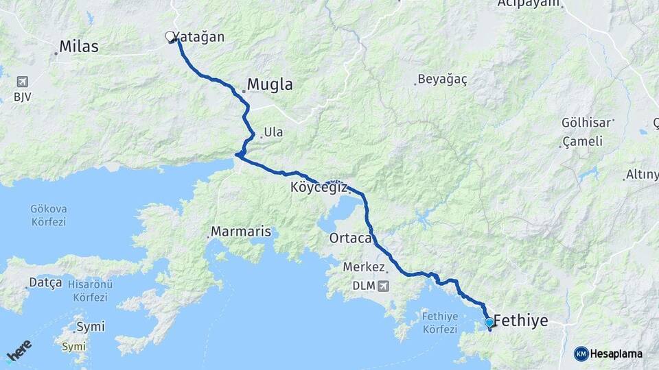 Muğla Fethiye Yatağan Arası Kaç Km? Arası Kaç Saat? Nerede Yol Haritası Yakıt, Rota ve Mesafe Hesaplama Muğla Fethiye Yatağan Arası Kaç Km? Arası Kaç Km Saat? Nerede Yol Haritası Yakıt, Rota ve Mesafe Hesaplama