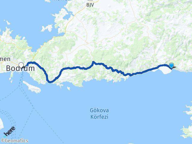 Muğla Milas Ören Bodrum Arası Kaç Km - Yol Haritası