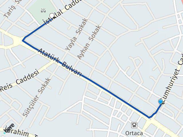 Muğla Ortaca Gölbaşı Ortaca Arası Kaç Km - Yol Haritası