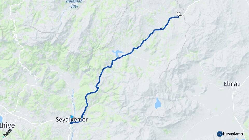 Muğla Seydikemer Bekçiler Seydikemer Arası Kaç Km - Yol Haritası
