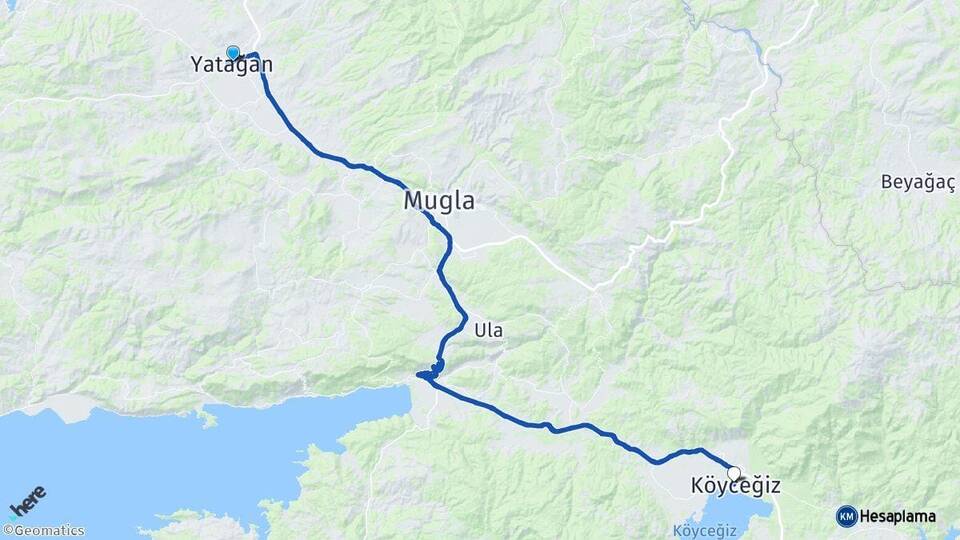 Muğla Yatağan Köyceğiz Arası Kaç Km? Arası Kaç Saat? Nerede Yol Haritası Yakıt, Rota ve Mesafe Hesaplama Muğla Yatağan Köyceğiz Arası Kaç Km? Arası Kaç Km Saat? Nerede Yol Haritası Yakıt, Rota ve Mesafe Hesaplama