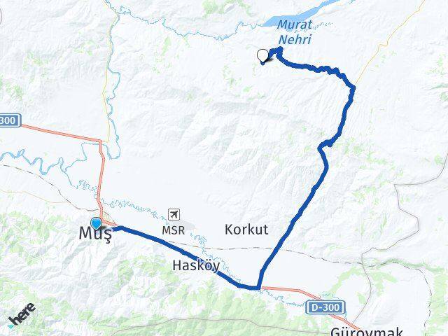 Muş Keçidere Arası Kaç Km - Yol Haritası