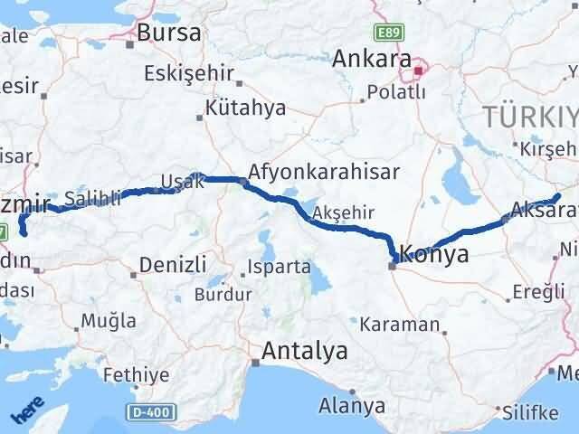 Nevşehir Bayındır İzmir Arası Kaç Km - Yol Haritası