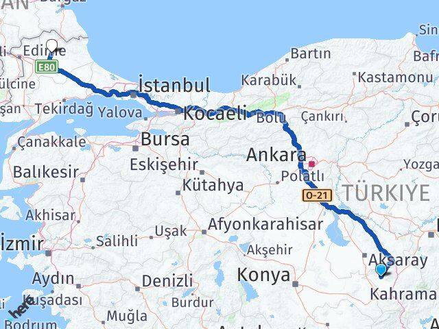 Niğde Altunhisar Kırklareli Arası Kaç Km - Yol Haritası