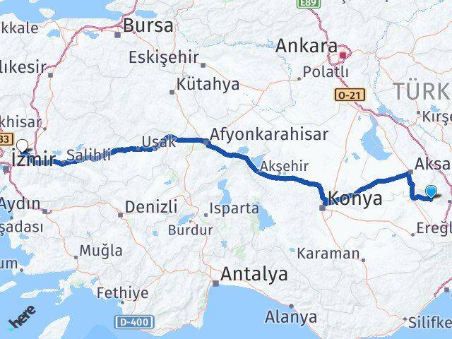 Niğde Altunhisar Manisa Arası Kaç Km - Yol Haritası