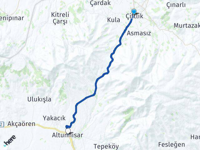 Niğde Çiftlik Altunhisar Arası Kaç Km - Yol Haritası