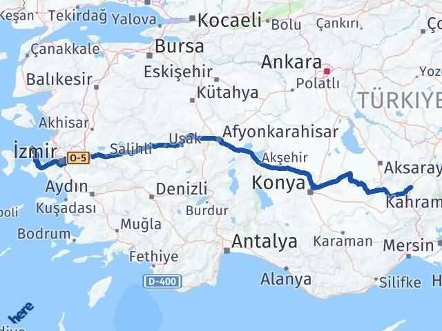 Niğde Karaburun İzmir Arası Kaç Km - Yol Haritası