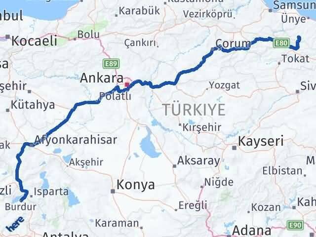 Ordu Akkuş Burdur Arası Kaç Km? Arası Kaç Saat? Nerede Yol Haritası Yakıt, Rota ve Mesafe Hesaplama Ordu Akkuş Burdur Arası Kaç Km? Arası Kaç Km Saat? Nerede Yol Haritası Yakıt, Rota ve Mesafe Hesaplama