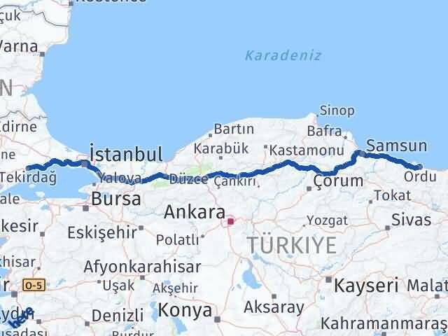 Ordu Altınordu Tekirdağ Arası Kaç Km? Arası Kaç Saat? Nerede Yol Haritası Yakıt, Rota ve Mesafe Hesaplama Ordu Altınordu Tekirdağ Arası Kaç Km? Arası Kaç Km Saat? Nerede Yol Haritası Yakıt, Rota ve Mesafe Hesaplama