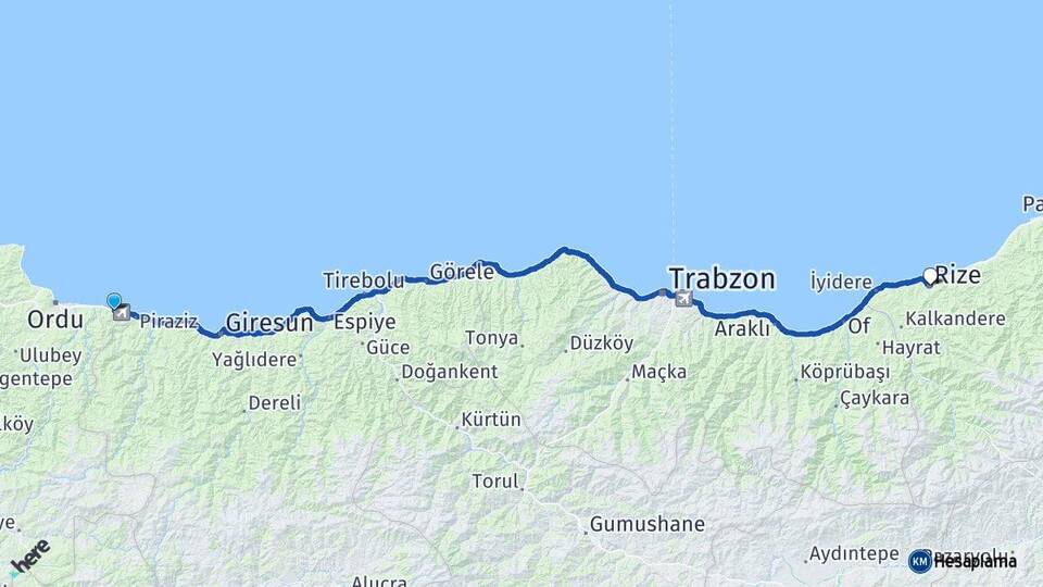 Ordu Gülyalı Rize Arası Kaç Km? Arası Kaç Saat? Nerede Yol Haritası Yakıt, Rota ve Mesafe Hesaplama Ordu Gülyalı Rize Arası Kaç Km? Arası Kaç Km Saat? Nerede Yol Haritası Yakıt, Rota ve Mesafe Hesaplama