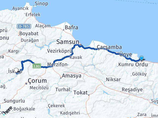 Ordu Oğuzlar Çorum Arası Kaç Saat? Yol Haritası, Yakıt, Rota ve Mesafe Hesaplama Ordu Oğuzlar Çorum Arası Kaç Km? Kaç Saat? Yol Haritası