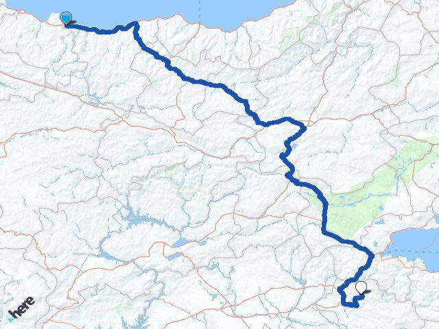 Ordu Şirvan Siirt Arası Kaç Km - Yol Haritası