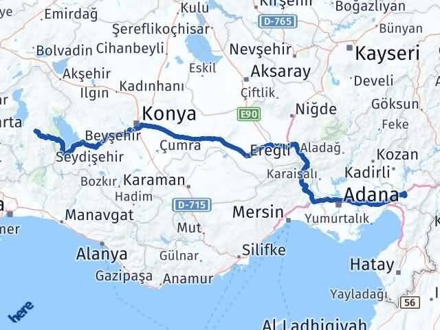 Osmaniye Aksu Isparta Arası Kaç Km - Yol Haritası