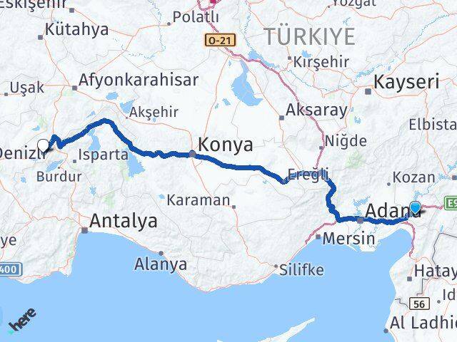 Osmaniye Başmakçı Afyonkarahisar Arası Kaç Km - Yol Haritası