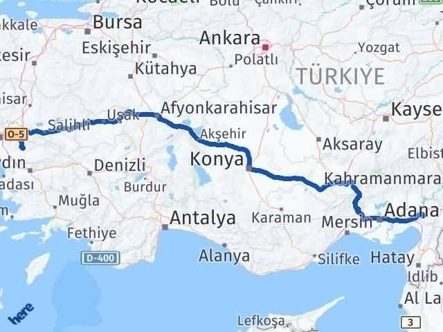 Osmaniye Bayındır İzmir Arası Kaç Km - Yol Haritası