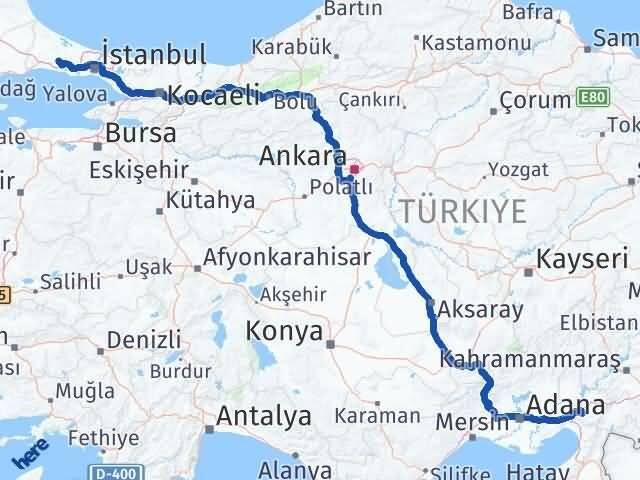 Osmaniye Çatalca İstanbul Arası Kaç Km - Yol Haritası