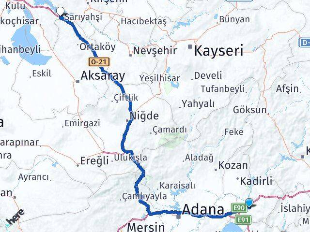 Osmaniye Evren Ankara Arası Kaç Km - Yol Haritası