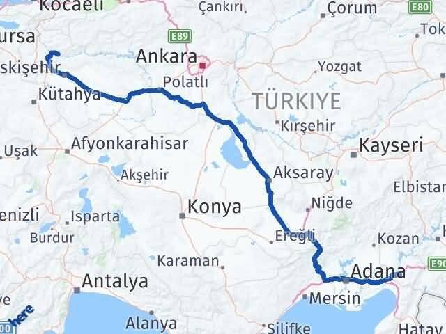 Osmaniye İnhisar Bilecik Arası Kaç Km - Yol Haritası