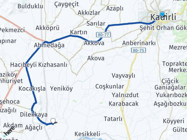 Osmaniye Kadirli Tozlu Kadirli Arası Kaç Km - Yol Haritası