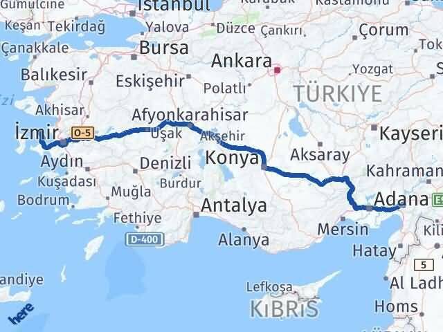 Osmaniye Karaburun İzmir Arası Kaç Km - Yol Haritası