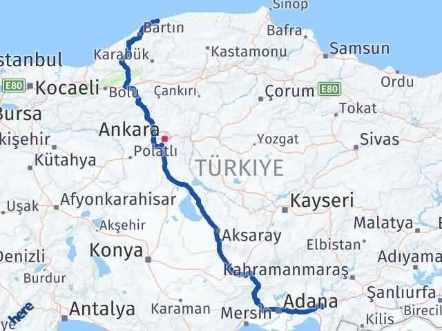Osmaniye Kurucaşile Bartın Arası Kaç Km - Yol Haritası