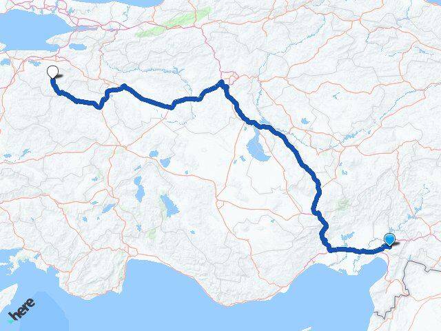 Osmaniye Orhaneli Bursa Arası Kaç Km - Yol Haritası