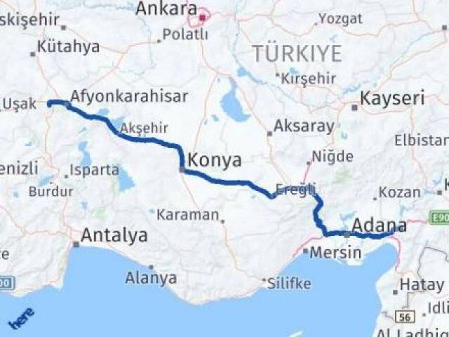 Osmaniye Sinanpaşa Afyonkarahisar Arası Kaç Km - Yol Haritası