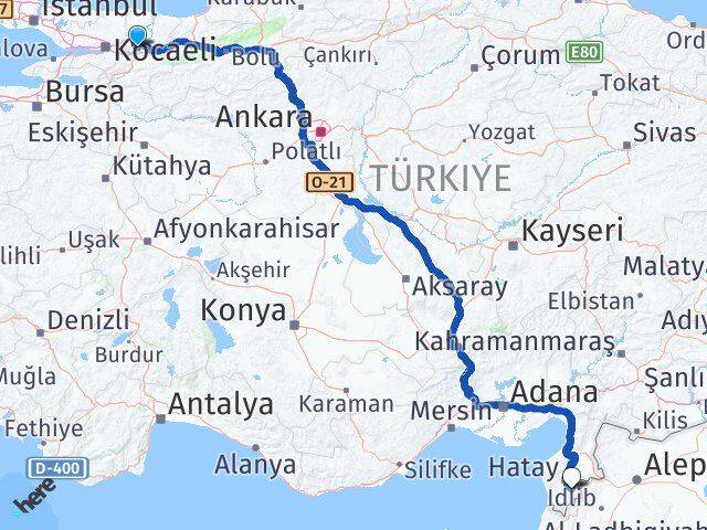 Sakarya Altınözü Hatay Arası Kaç Km - Yol Haritası