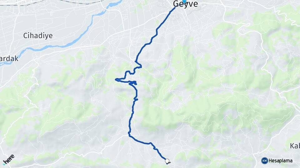 Sakarya Geyve Günhoşlar Geyve Arası Kaç Km - Yol Haritası
