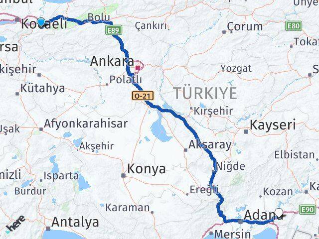 Sakarya Karapürçek Osmaniye Arası Kaç Km - Yol Haritası