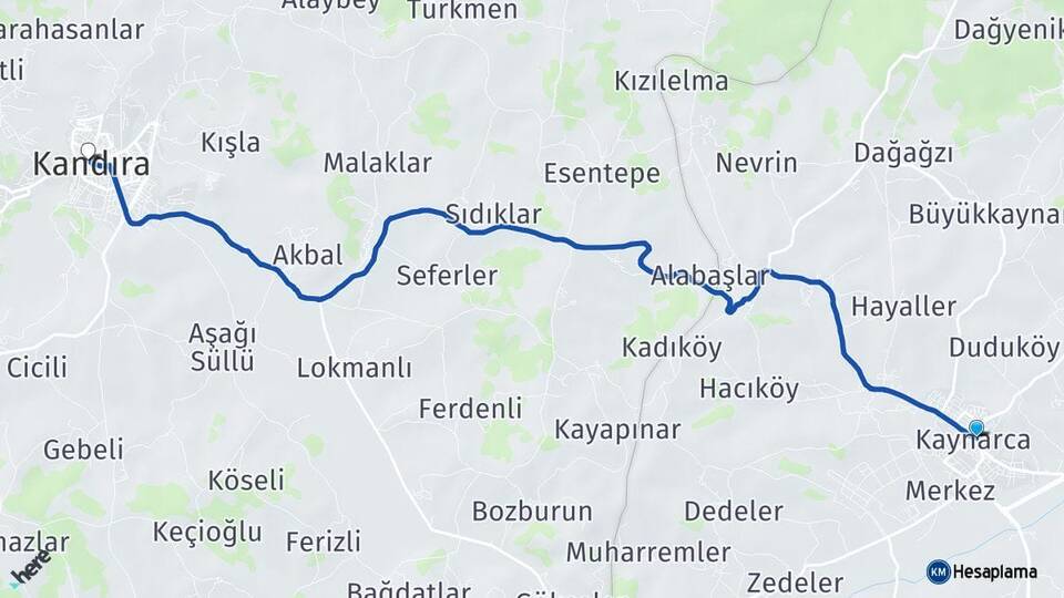 Sakarya Kaynarca Kandıra Kocaeli Arası Kaç Km - Yol Haritası