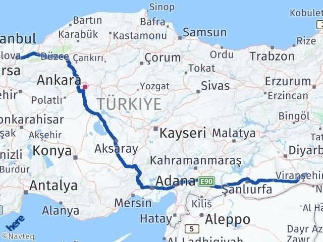Sakarya Ömerli Mardin Arası Kaç Km - Yol Haritası