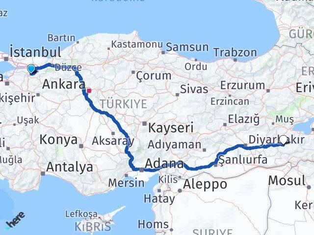 Sakarya Pamukova Siirt Arası Kaç Km - Yol Haritası