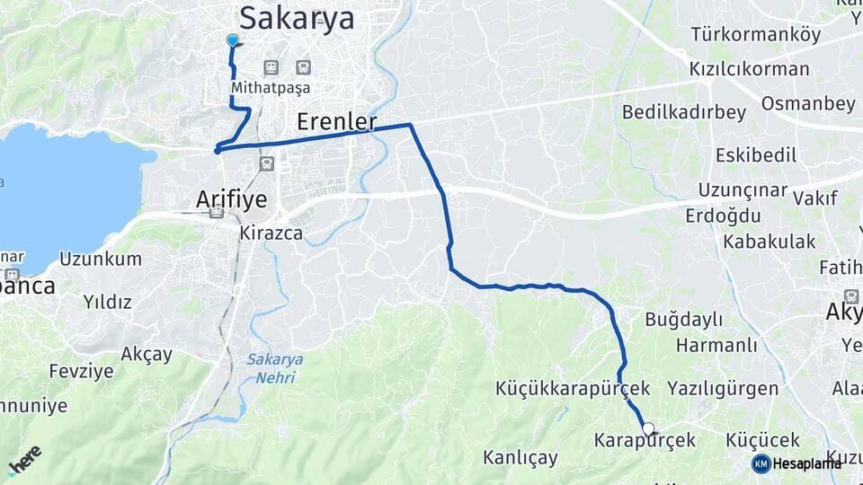 Sakarya Serdivan Karapürçek Arası Kaç Km? Arası Kaç Saat? Nerede Yol Haritası Yakıt, Rota ve Mesafe Hesaplama Sakarya Serdivan Karapürçek Arası Kaç Km? Arası Kaç Km Saat? Nerede Yol Haritası Yakıt, Rota ve Mesafe Hesaplama