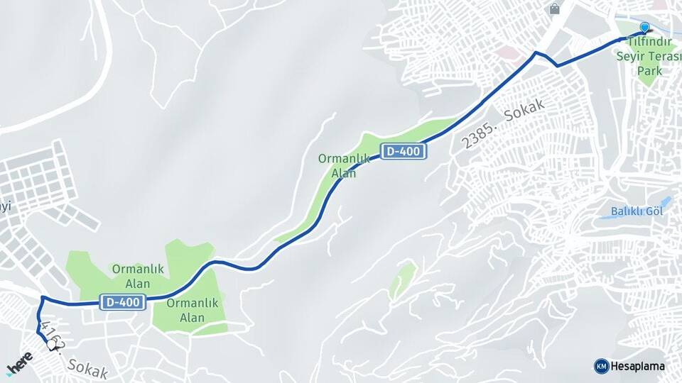 Şanlıurfa Batıkent Eyyübiye Arası Kaç Km - Yol Haritası