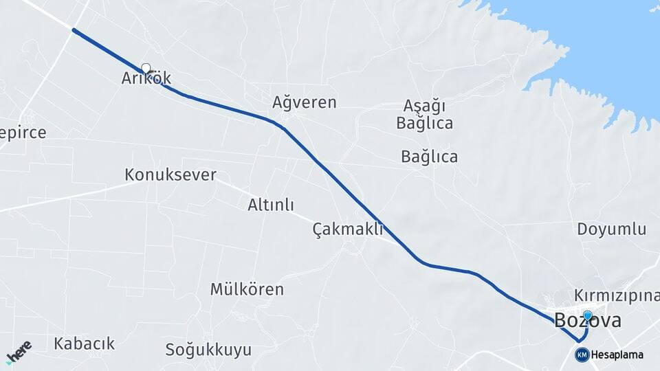 Şanlıurfa Bozova Arıkök Bozova Arası Kaç Km - Yol Haritası