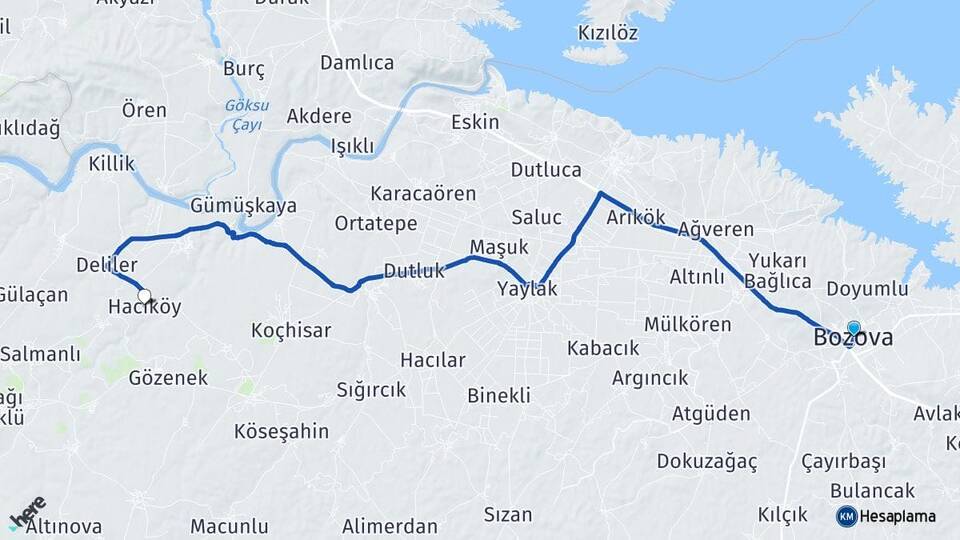 Şanlıurfa Bozova Hacıköy Bozova Arası Kaç Km - Yol Haritası