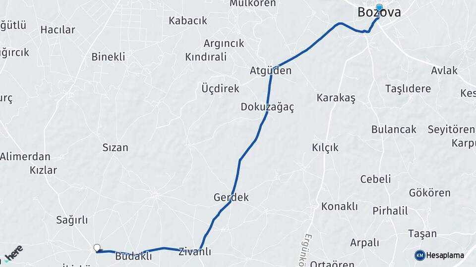 Şanlıurfa Bozova Şanlıavşar Bozova Arası Kaç Km - Yol Haritası