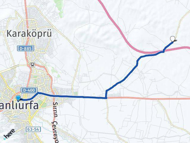 Şanlıurfa Haliliye Osmanbey Haliliye Arası Kaç Km - Yol Haritası